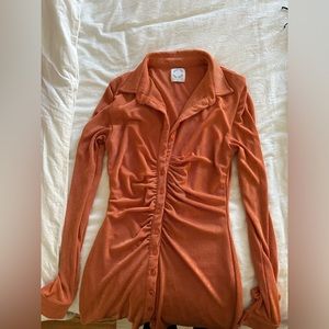 With Jean Andy Dress in Orange